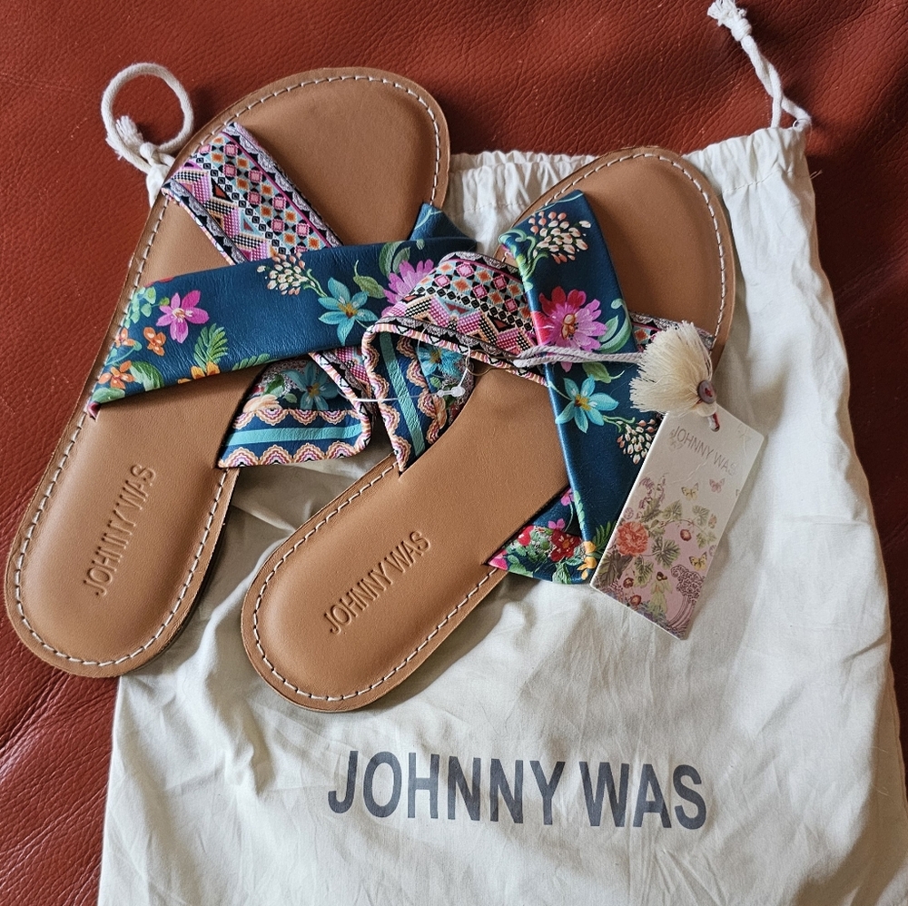 NWT Johnny Was Sonoma Cross F Sandal Size 9